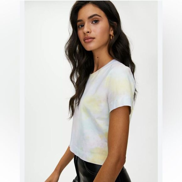 Free People Bright Eyes Velvet Tye Dye Top Cloud Combo - Picture 1 of 8